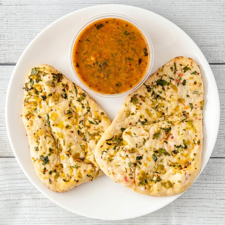 Delicious Garlic Naan Awaits